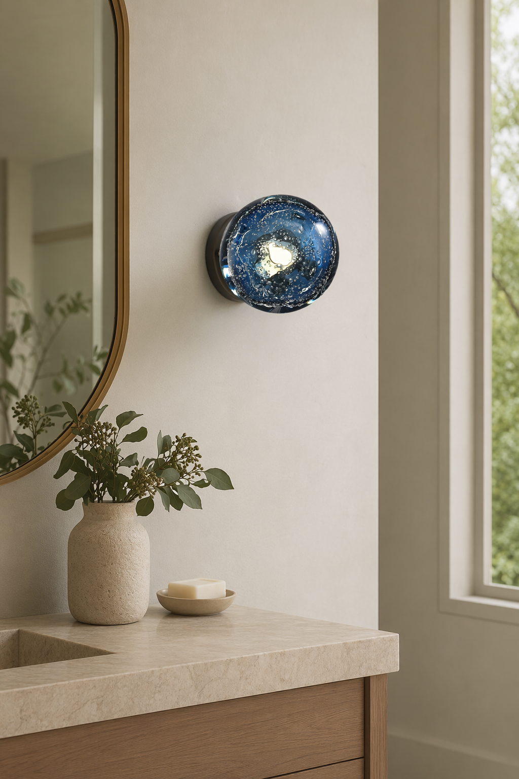 Modern Crystal Glass Globe Wall Sconce - generated main 06 06-mirror-vanity-wall