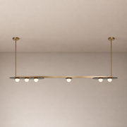 Modern Linear Glass Globe Chandelier - generated main 01 01-hero-product
