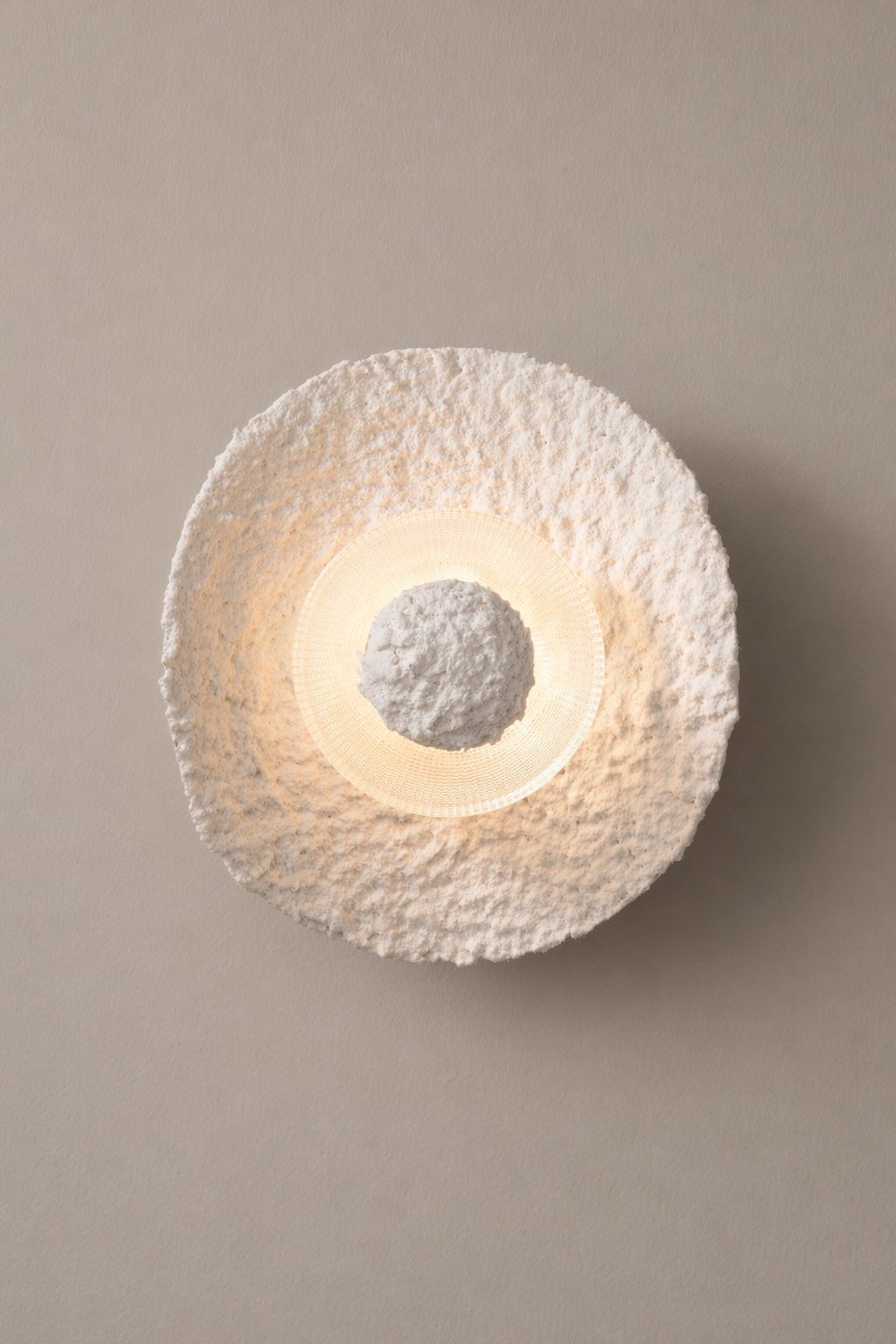 Textured Alabaster Disc Wall Sconce - generated main 06 06-product-front