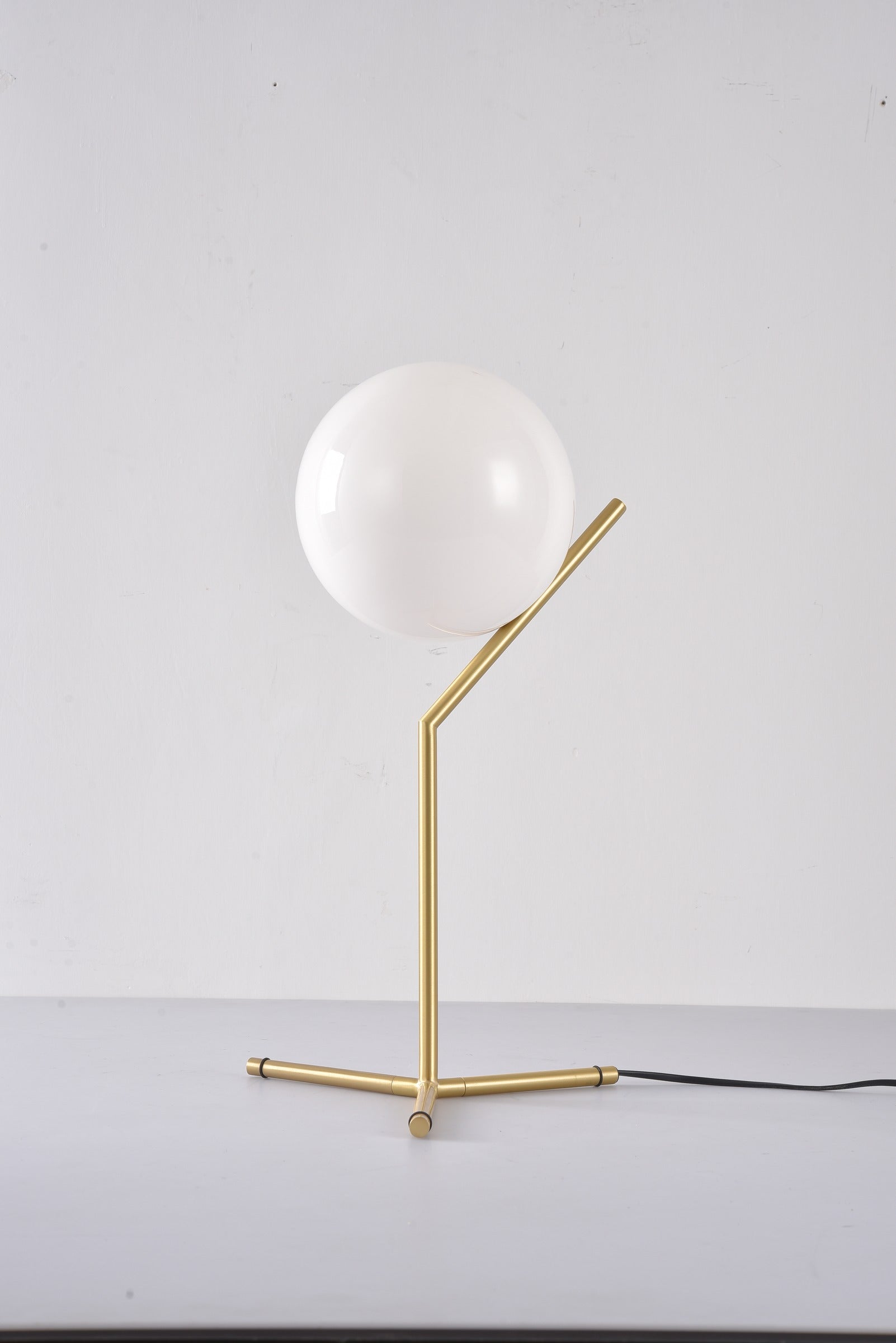 Modern C-Shaped Copper Globe Table Lamp - 17 06-real-copper-globe-table-lamp-unlit.jpg