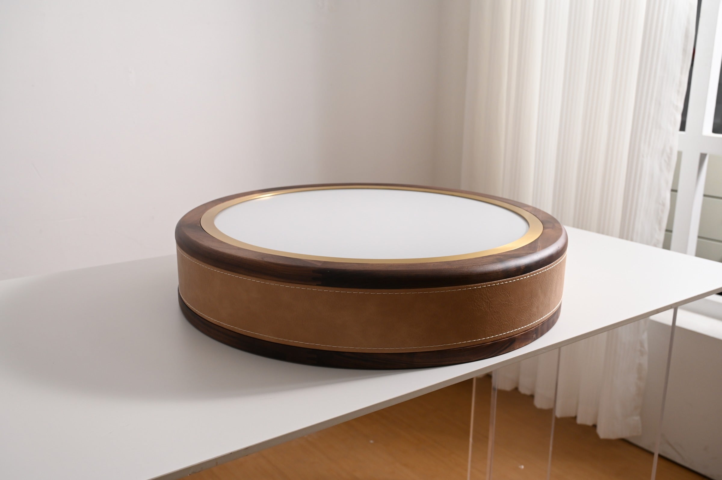 Modern Wood Ring LED Ceiling Light - 17 06-real-detail-2
