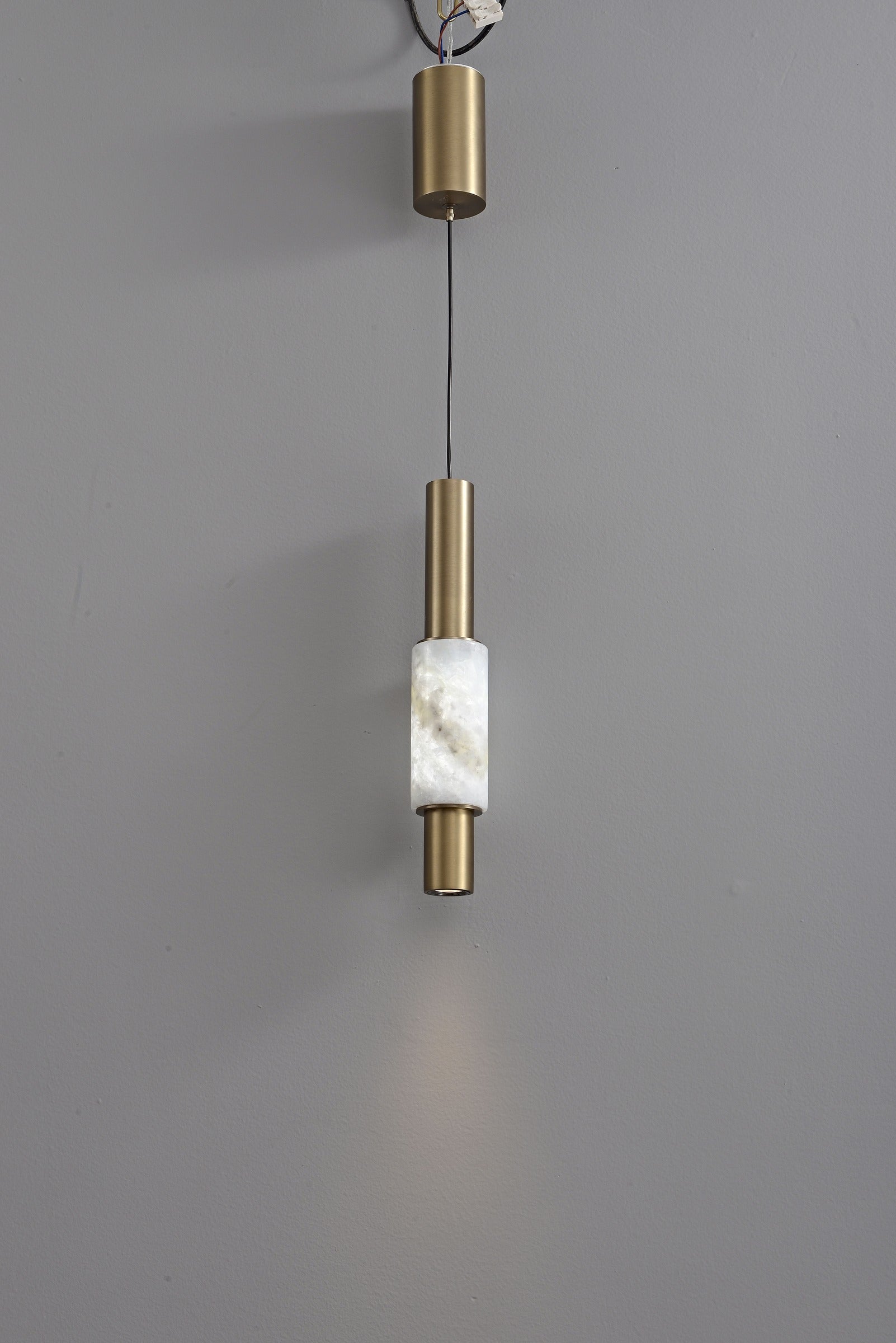 Modern Crystal Cylinder Pendant Light - 17 06-real-detail-2