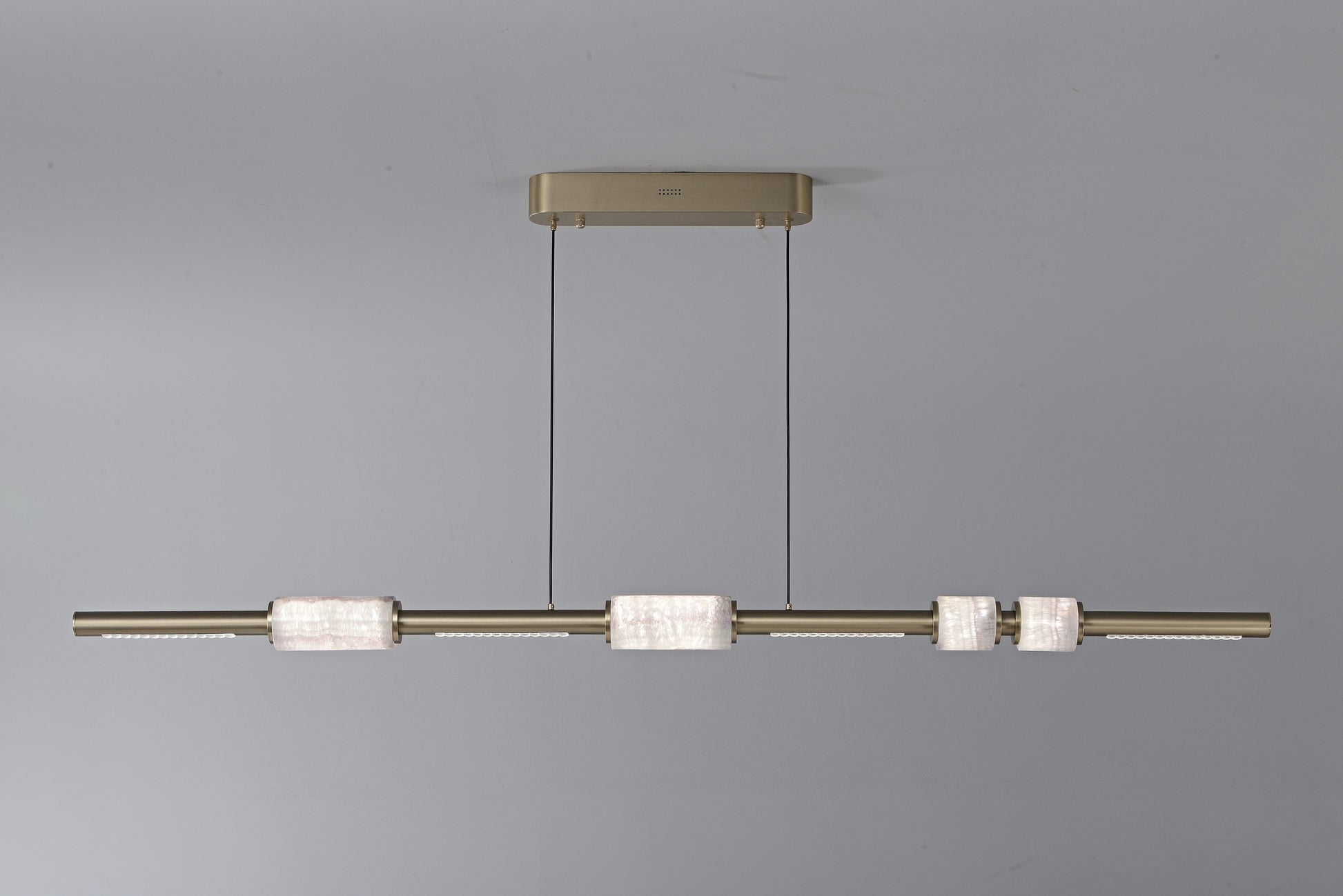 Modern Crystal Linear LED Island Chandelier - 17 06-real-detail-2