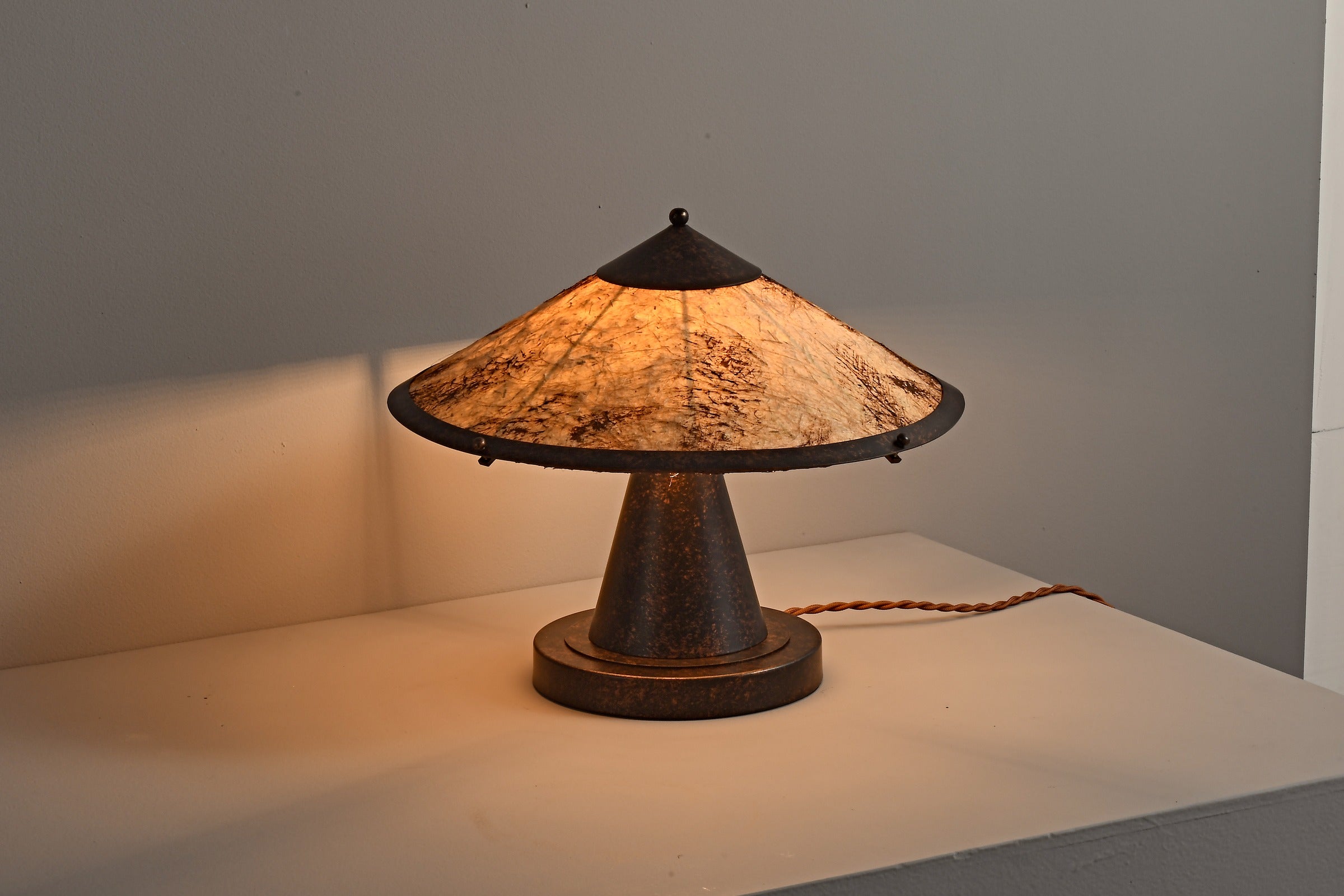 Handcrafted Silk Shade Table Lamp - 17 06-real-detail-3