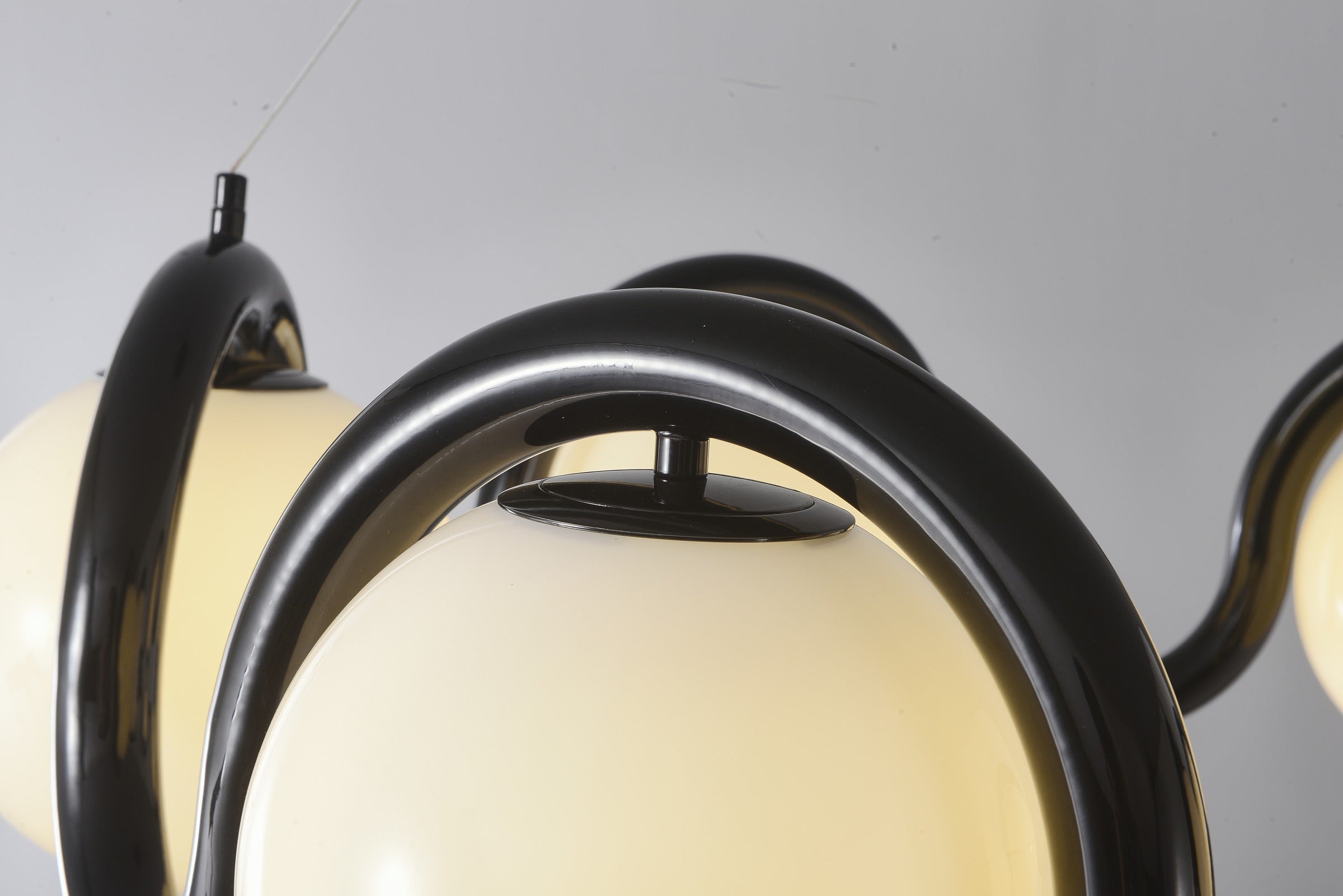 Modern Wave Globe Chandelier - 17 06-real-detail-3
