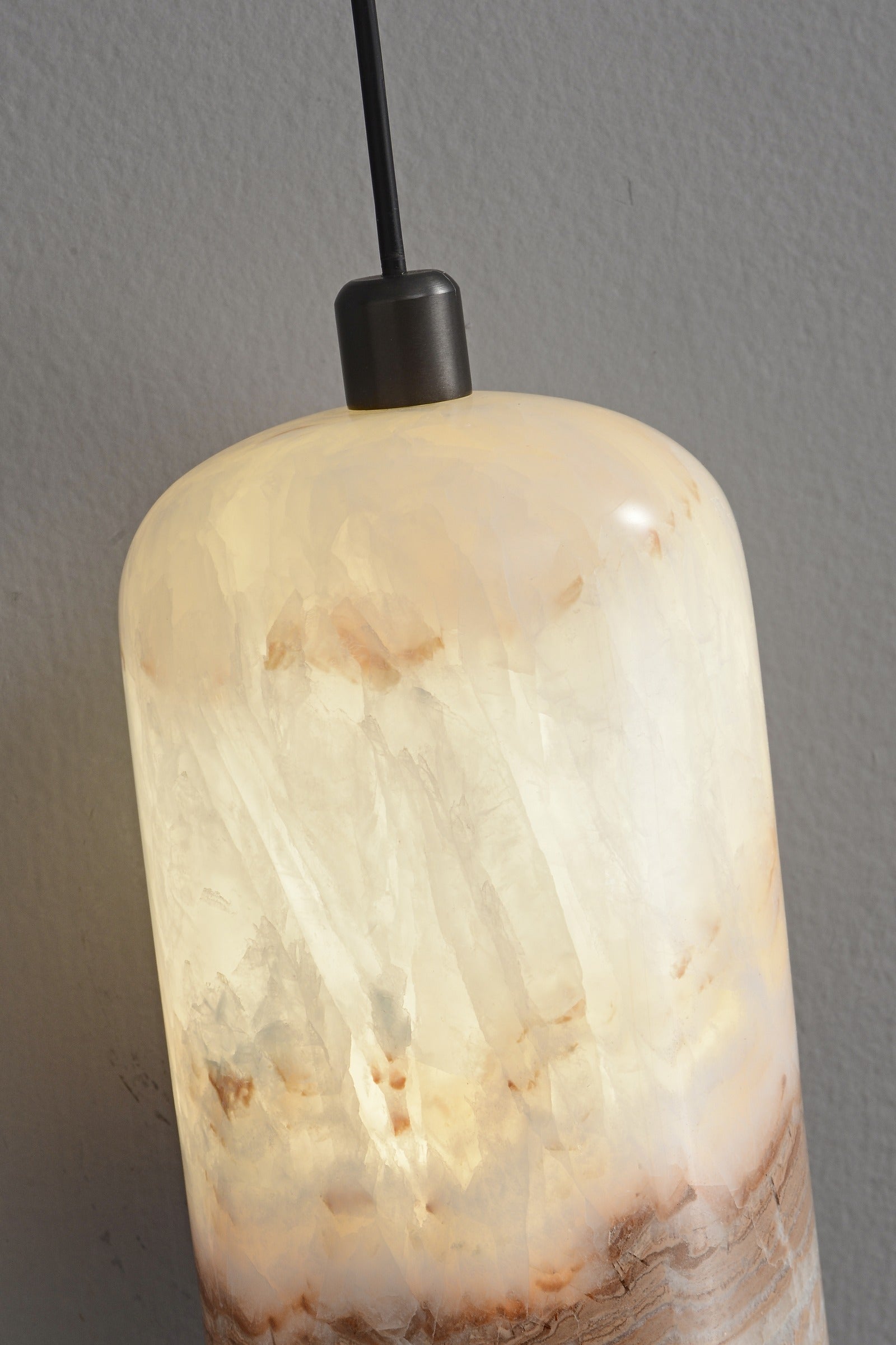 Modern Colorful Stone Cylinder Pendant Light - 06 06-real-detail-3