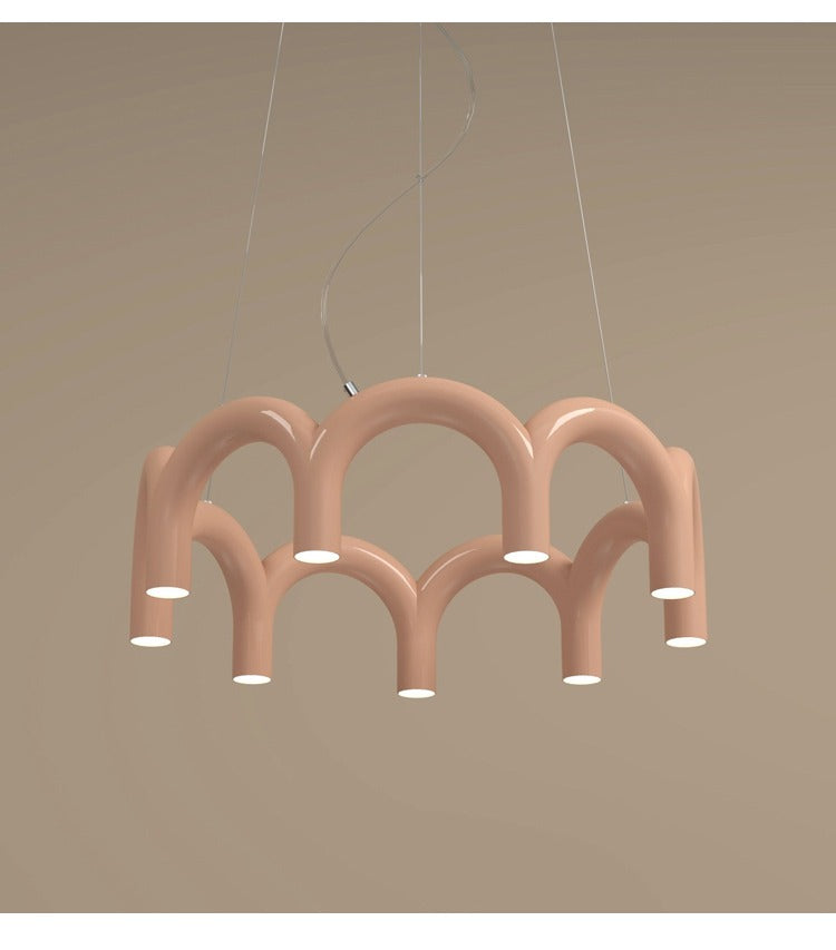 Colorful Arch Linear LED Pendant Light - 17 06-real-detail-5