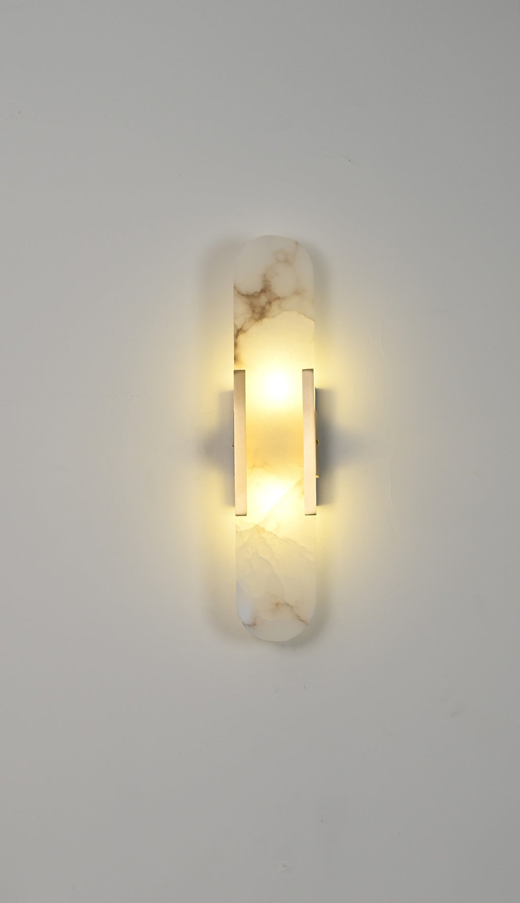 Modern Spanish Alabaster Capsule Wall Sconce - 06 real photo 1