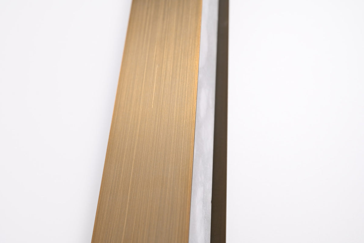 Modern Alabaster Linear Wall Sconce in Antique Brass - 06 06-real-shot-wall-sconce-lit-detail