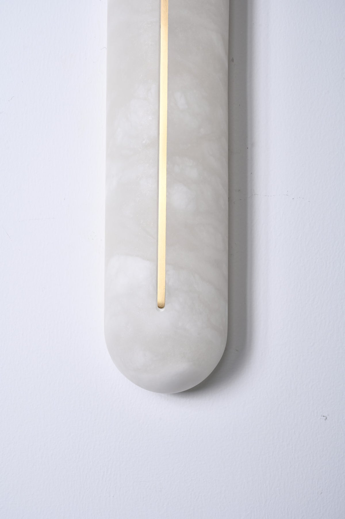 Modern Snowflake Alabaster Oval Wall Sconce - 06 06-real-side