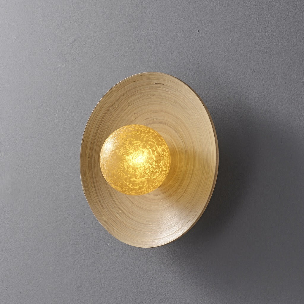 Modern Ice Texture Disc Wall Sconce - 11 06-real-square-12-12-178