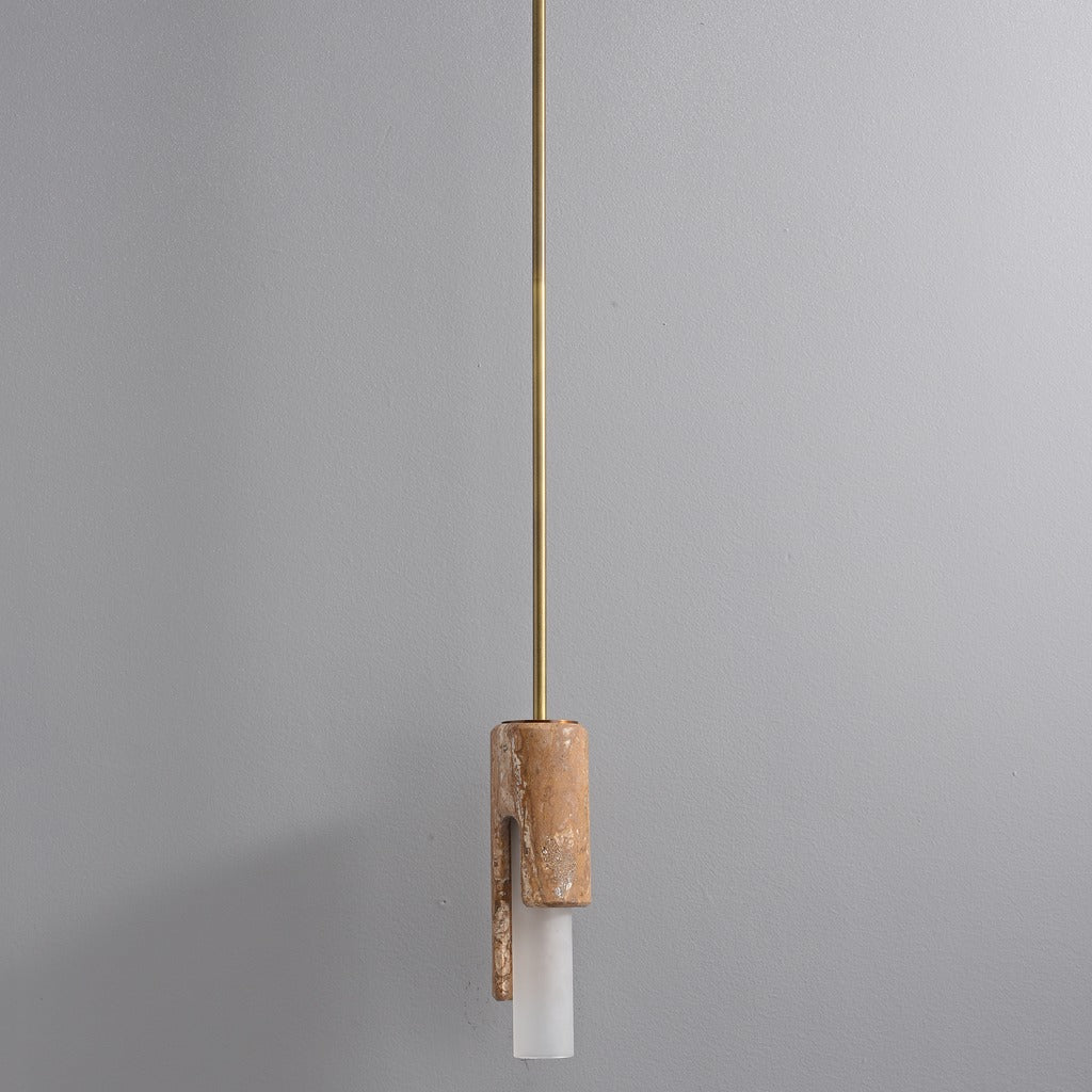 Modern Slim Stone Cylinder Pendant Light - 09 06-real-square-3-8-409