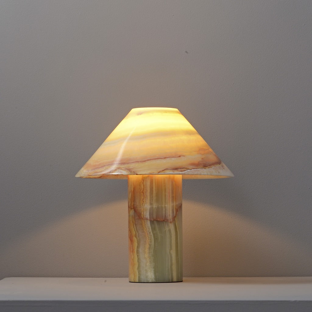 Modern Onyx Mushroom Table Lamp - 11 06-real-square-3-8-88