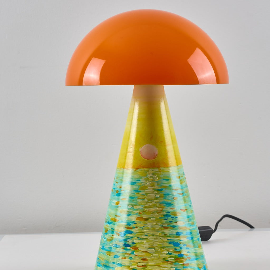 Modern Painted Mushroom Table Lamp - 10 06-real-square-88882499