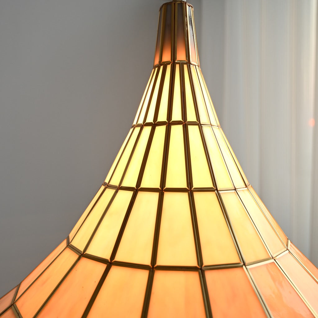 Modern Amber Shell Cone Pendant Light - 21 06-real-square-DSC-7943