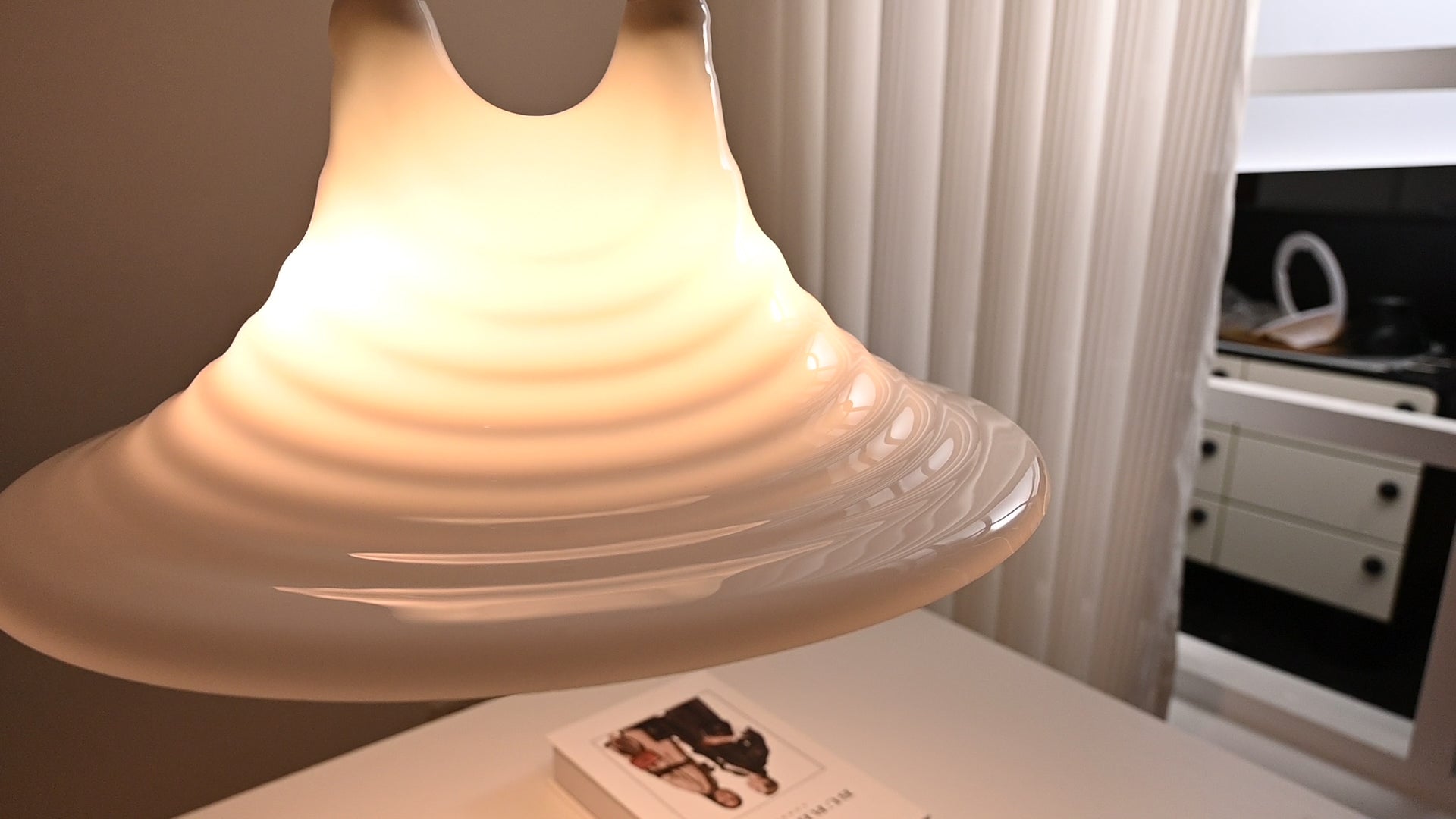 Modern Pleated White Pendant Light - 11 06-source-real-6