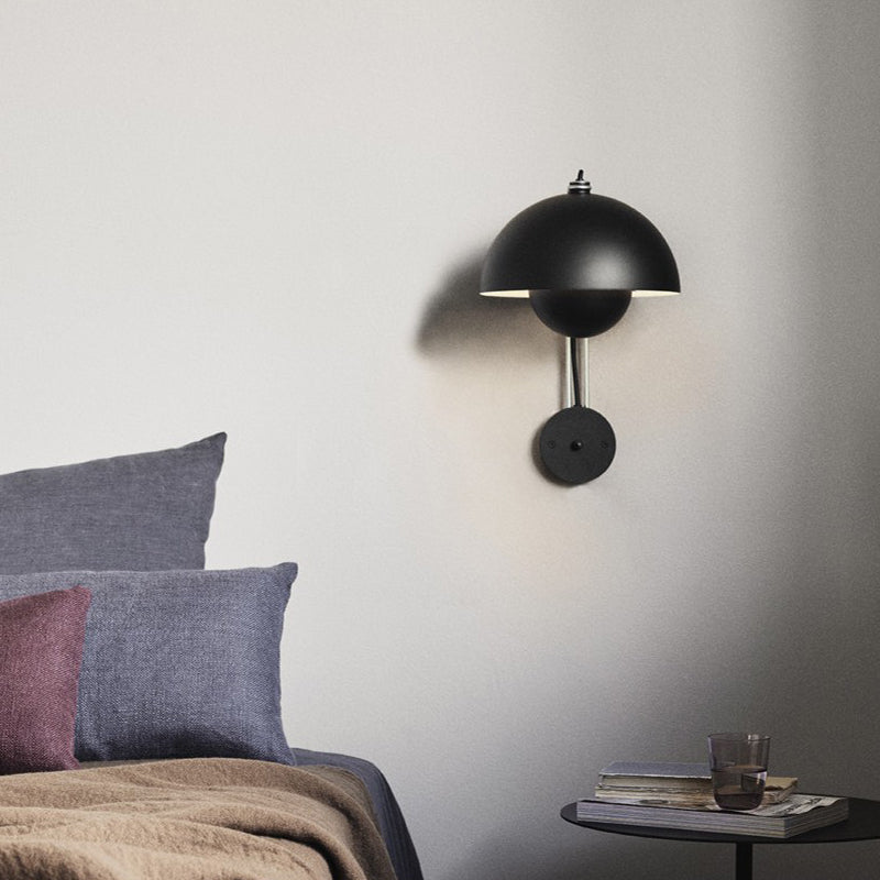 Modern Glossy Dome Wall Sconce - 19 06-source-scene-6