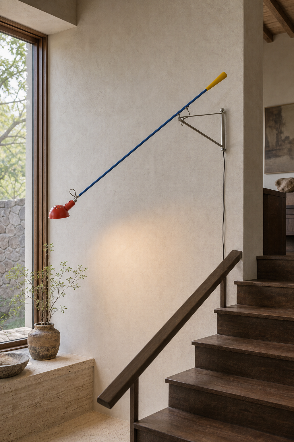 Colorful Swing-Arm Wall Lamp gallery 06 staircase wide daylight