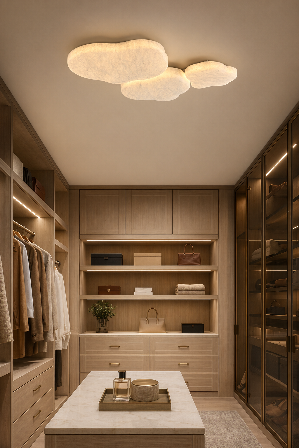 Modern Mulberry Silk Cloud Ceiling Light in White - product image 06