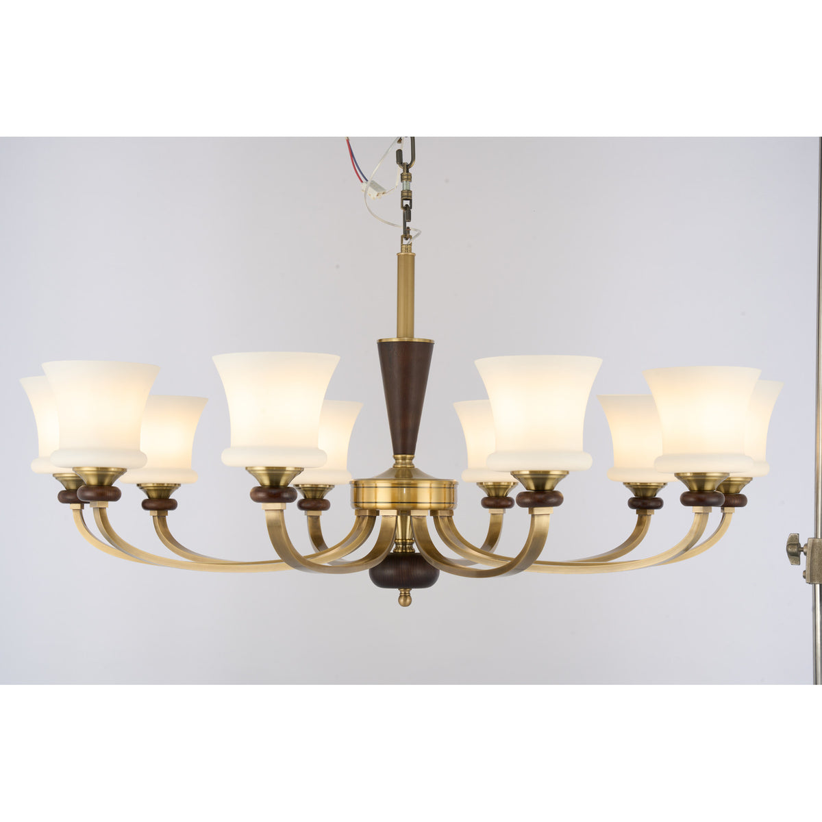Caldrienne ten-light chandelier complete real product view