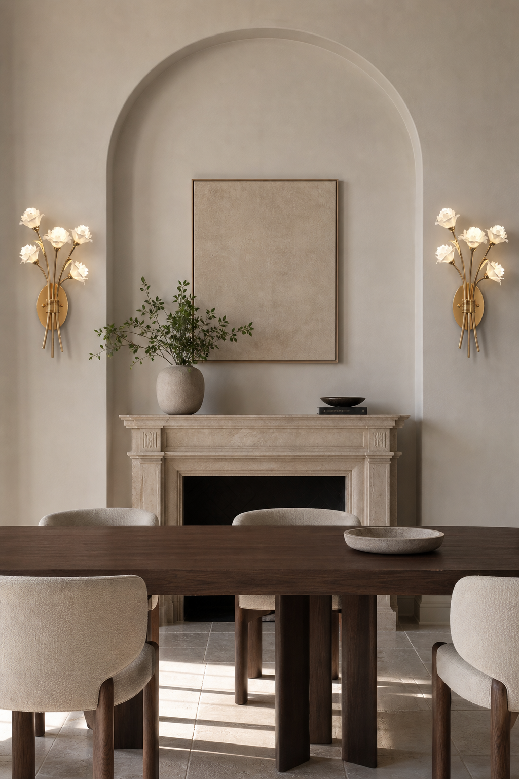 Sylverelle wall sconce – dining wall pair daylight