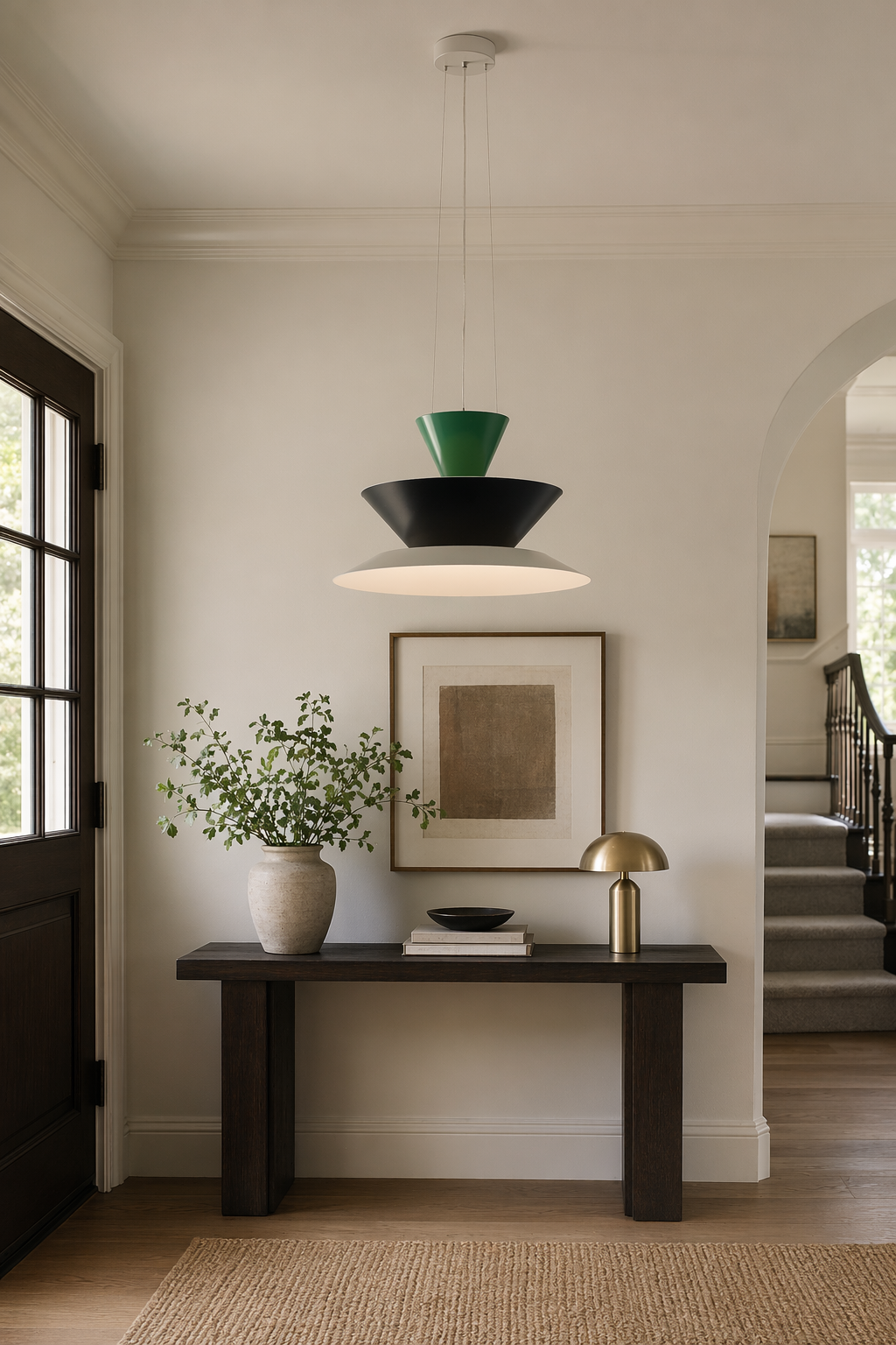 Modern Layered Cone Pendant Light - 07 07-entry-console-wide