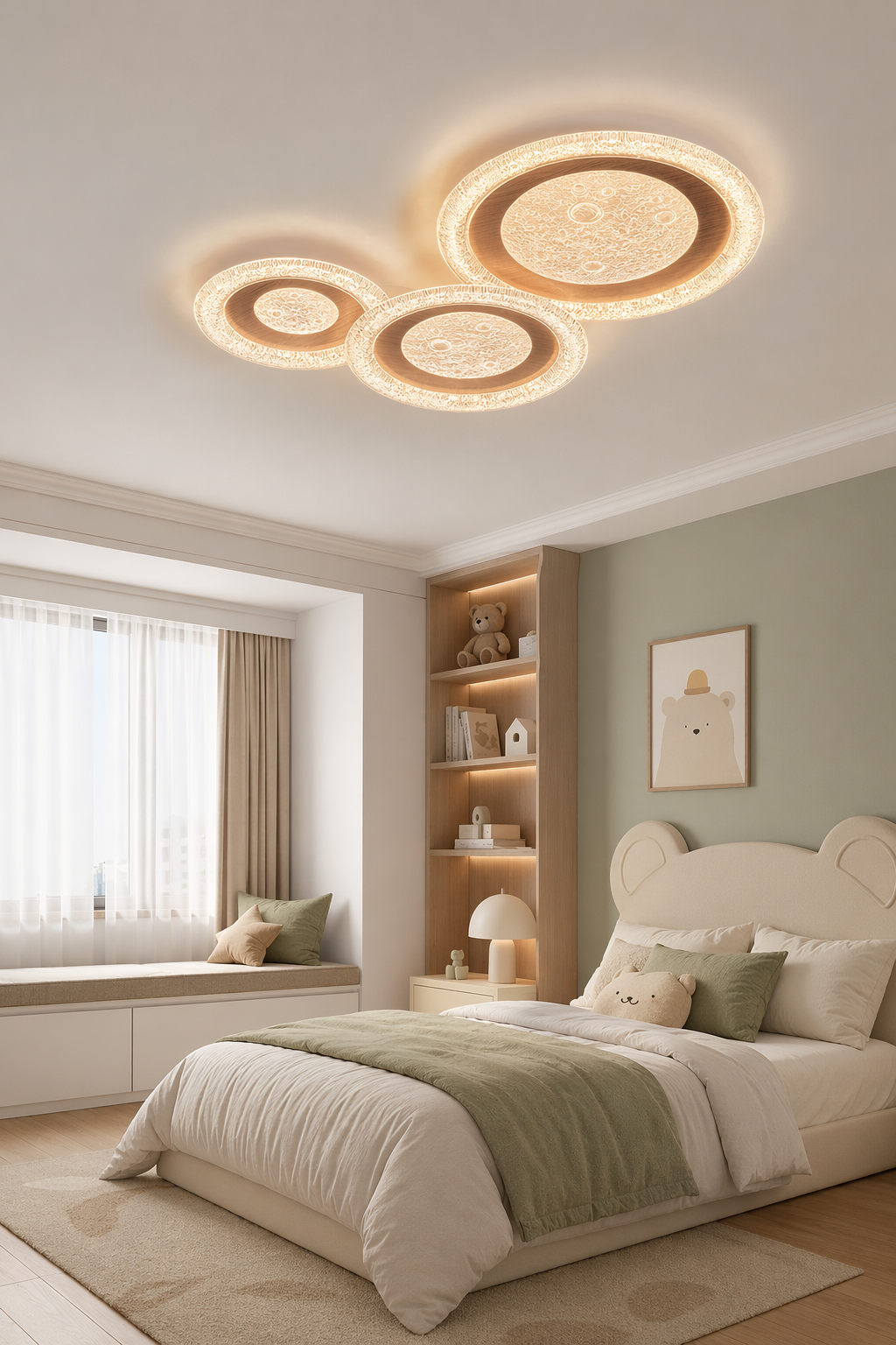Modern Round LED Ceiling Light - generated workflow 07 07-kids-room-daylight