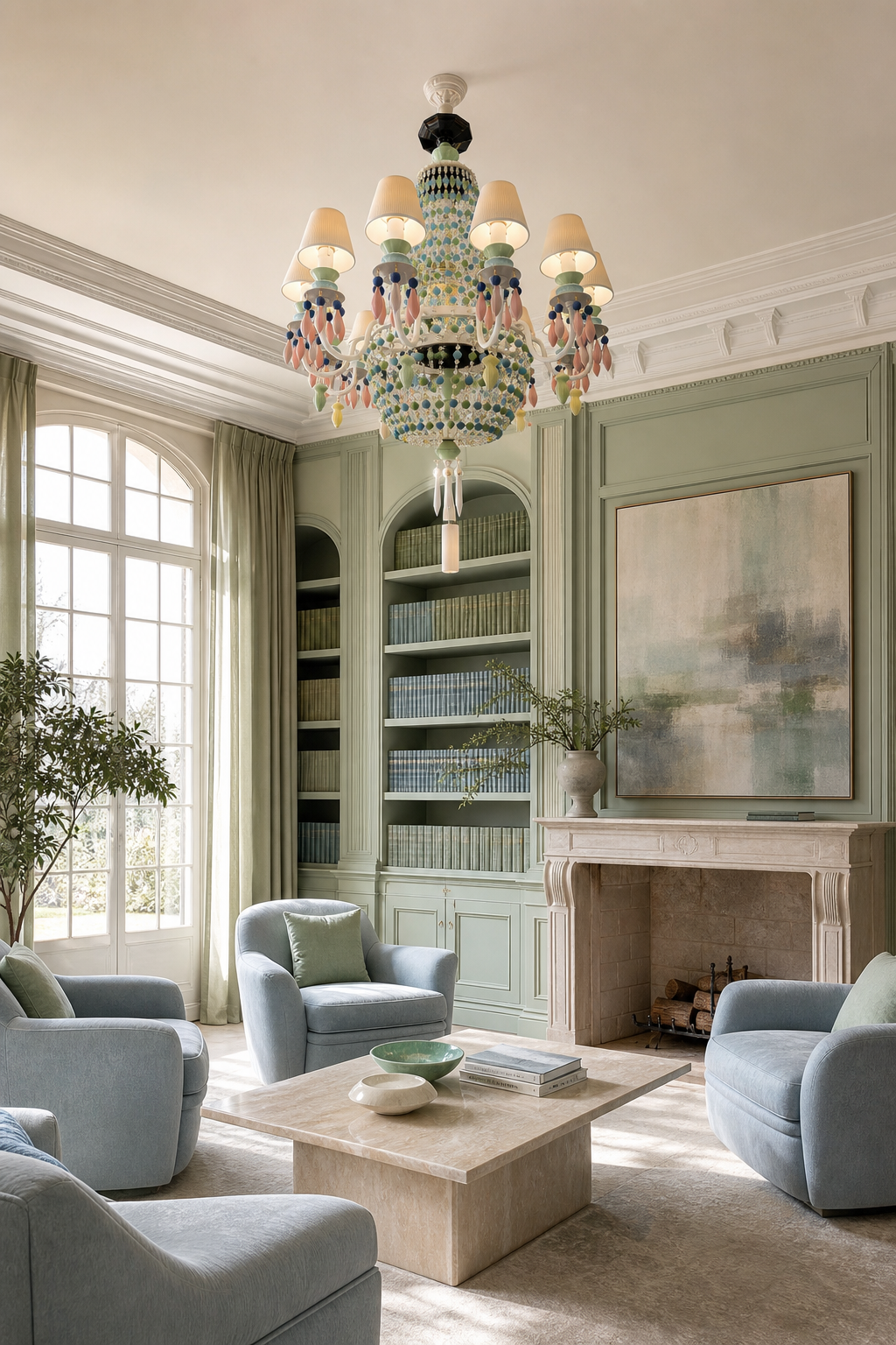 Ivorelle chandelier – pastel library – media 7