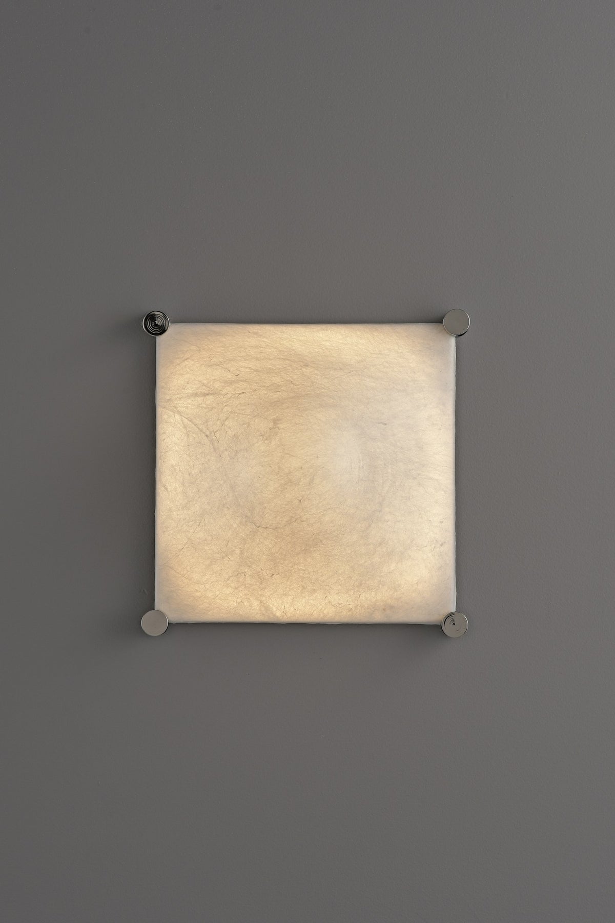 Modern Square Mulberry Silk Ceiling Light in Chrome - 07 07-product-off-front