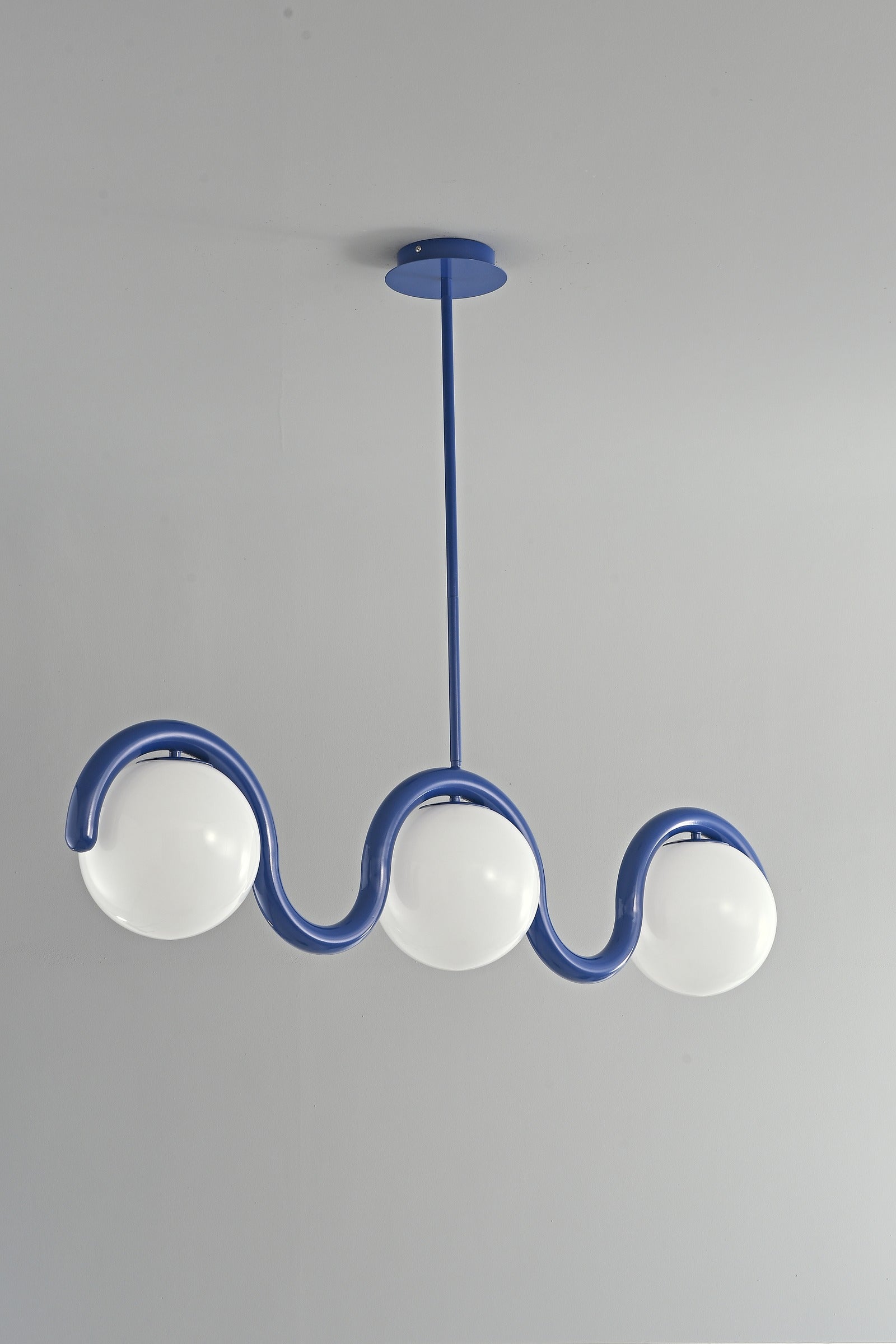 Colorful Wave Linear Globe Pendant Light - 18 07-real-detail-1