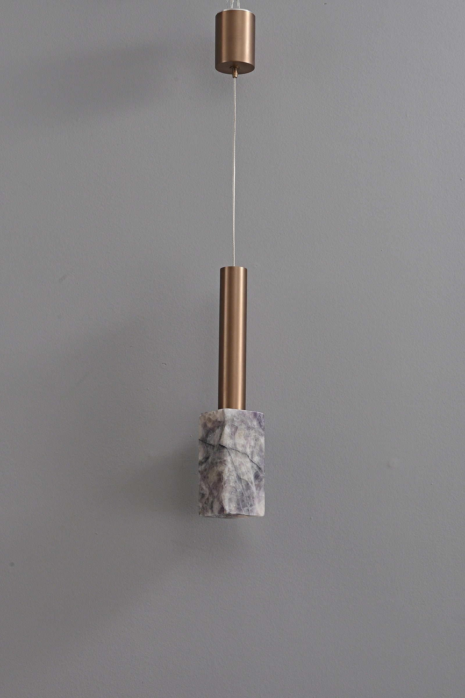 Modern Purple Crystal Cylinder Pendant Light - 18 07-real-detail-4