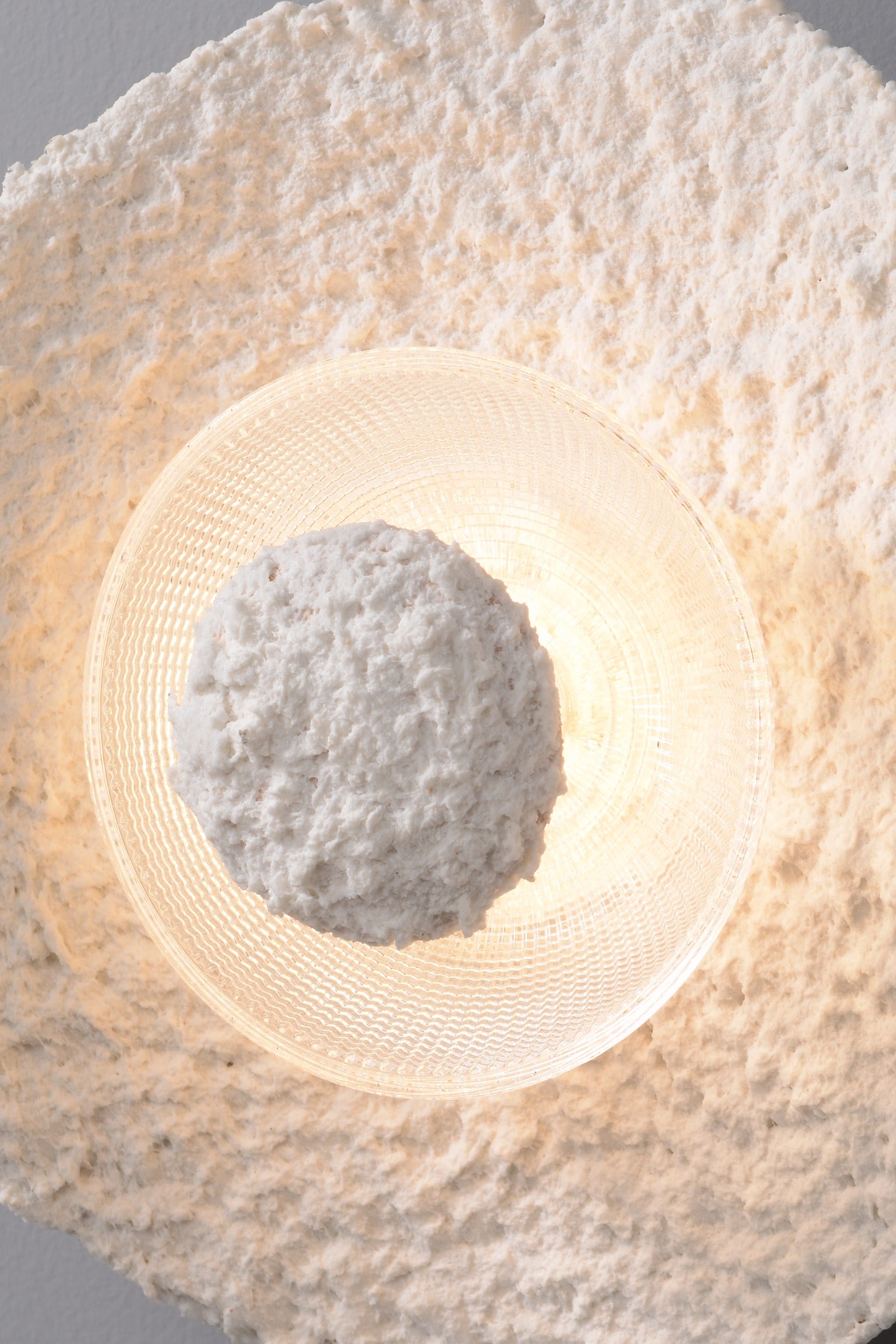 Textured Alabaster Disc Wall Sconce - 20 07-real-detail-4