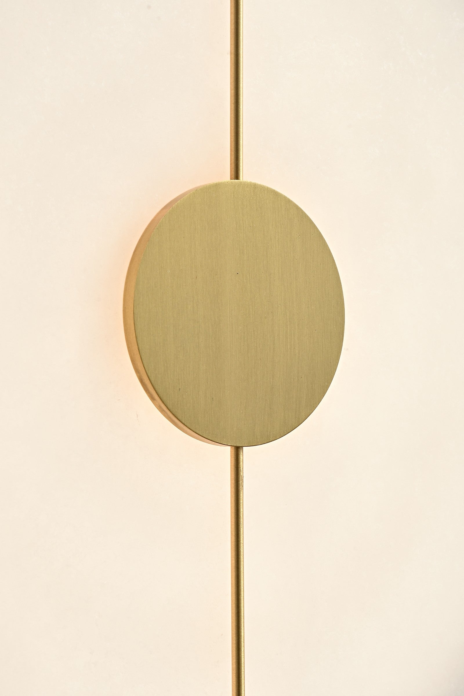 Modern Snowflake Alabaster Round Wall Sconce in Natural Brass - 07 07-real-glow-side