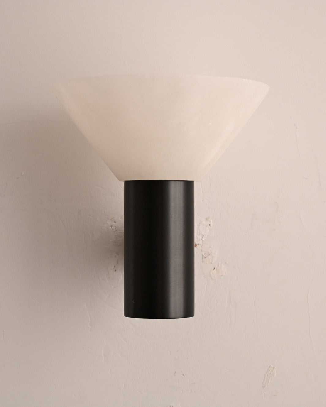 Modern Snowflake Alabaster Cup Wall Sconce - 07 real photo 2