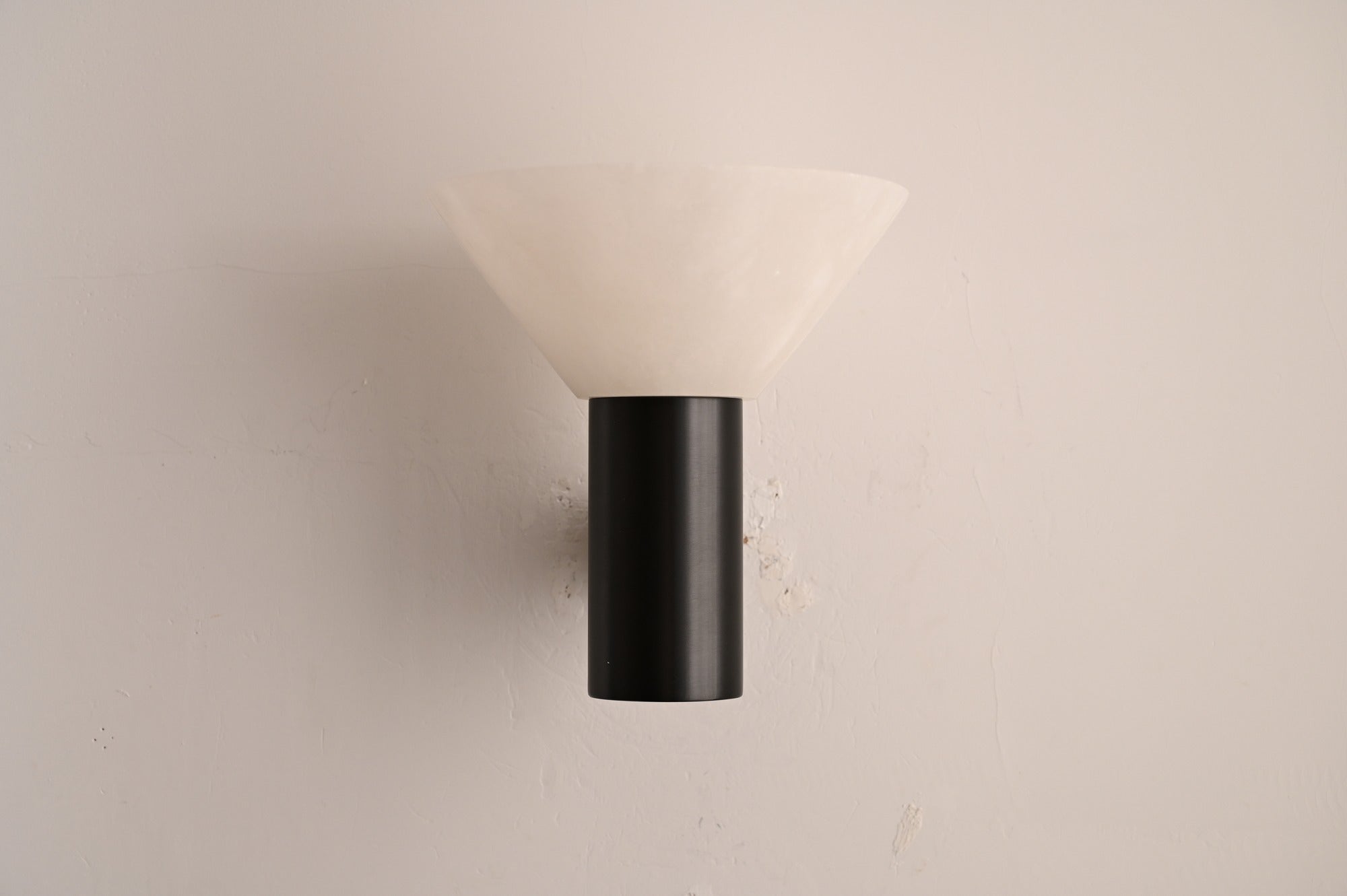 Modern Snowflake Alabaster Cup Wall Sconce - 07 real photo 2