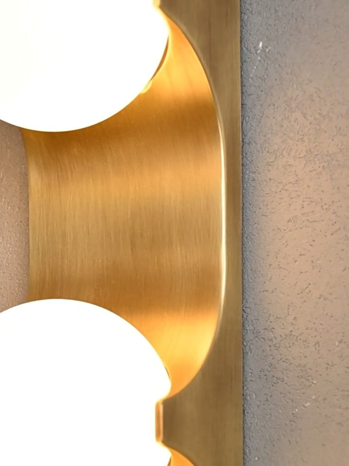 Modern Bronze Glass Globe Linear Wall Sconce - 07 07-real-shot-bronze-glass-globe-linear-wall-sconce-side