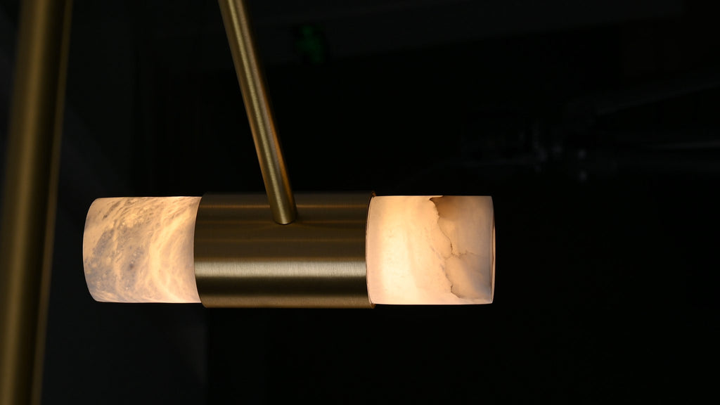 Modern Spanish Alabaster Branch Chandelier - 07 07-real-shot-spanish-alabaster-branch-chandelier-lit