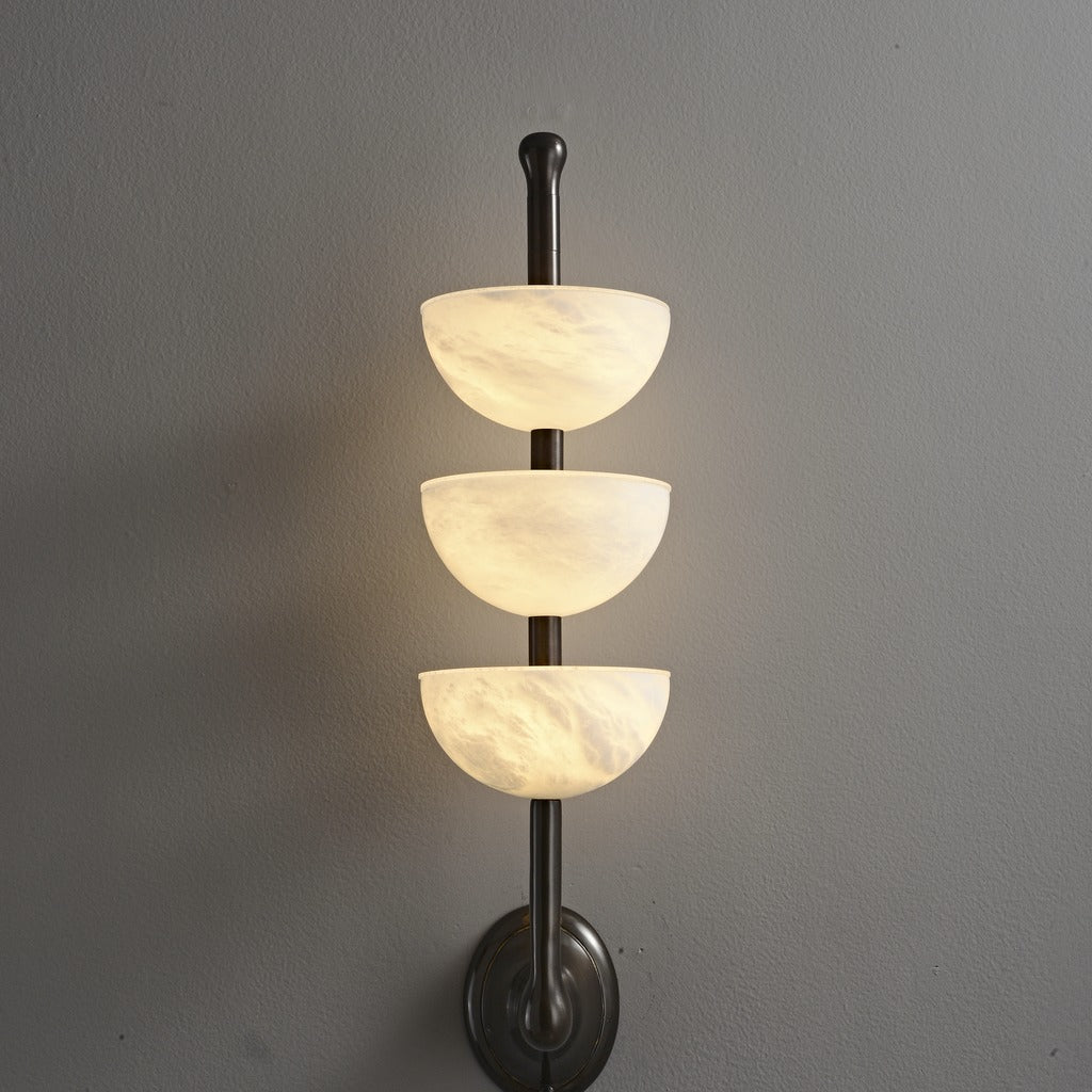 Modern Triple Stone Bowl Wall Sconce - 11 07-real-square-3-27-39