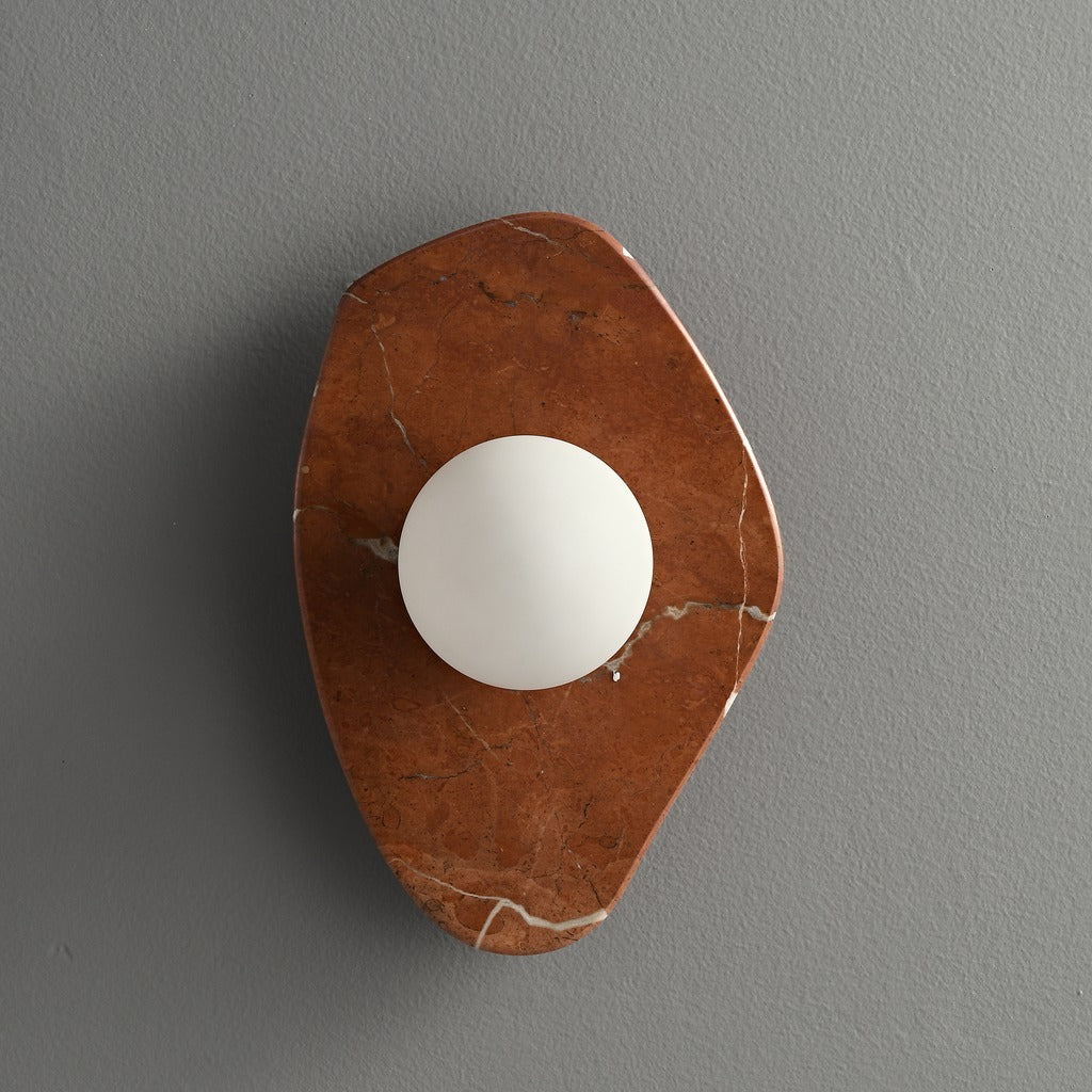 Modern Organic Stone Oval Wall Sconce - 11 07-real-square-3-5--185