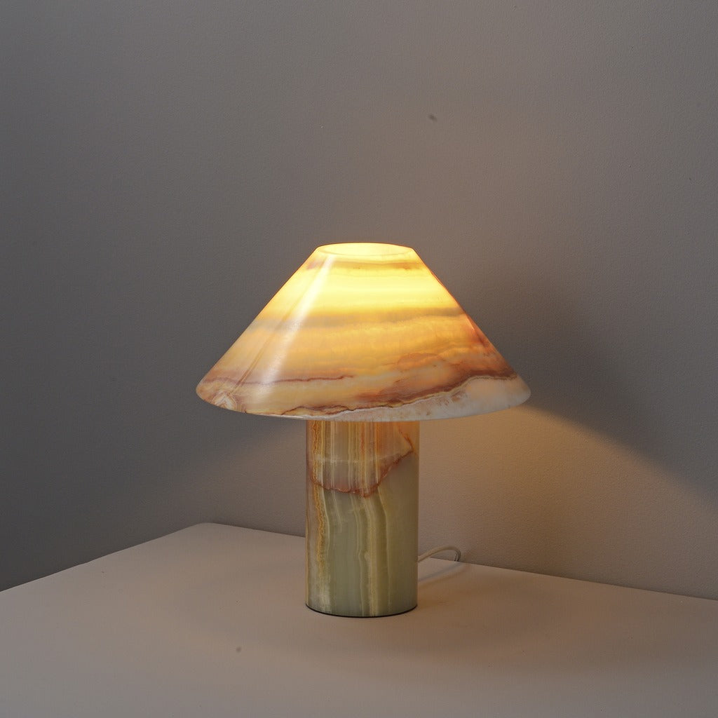 Modern Onyx Mushroom Table Lamp - 12 07-real-square-3-8-98