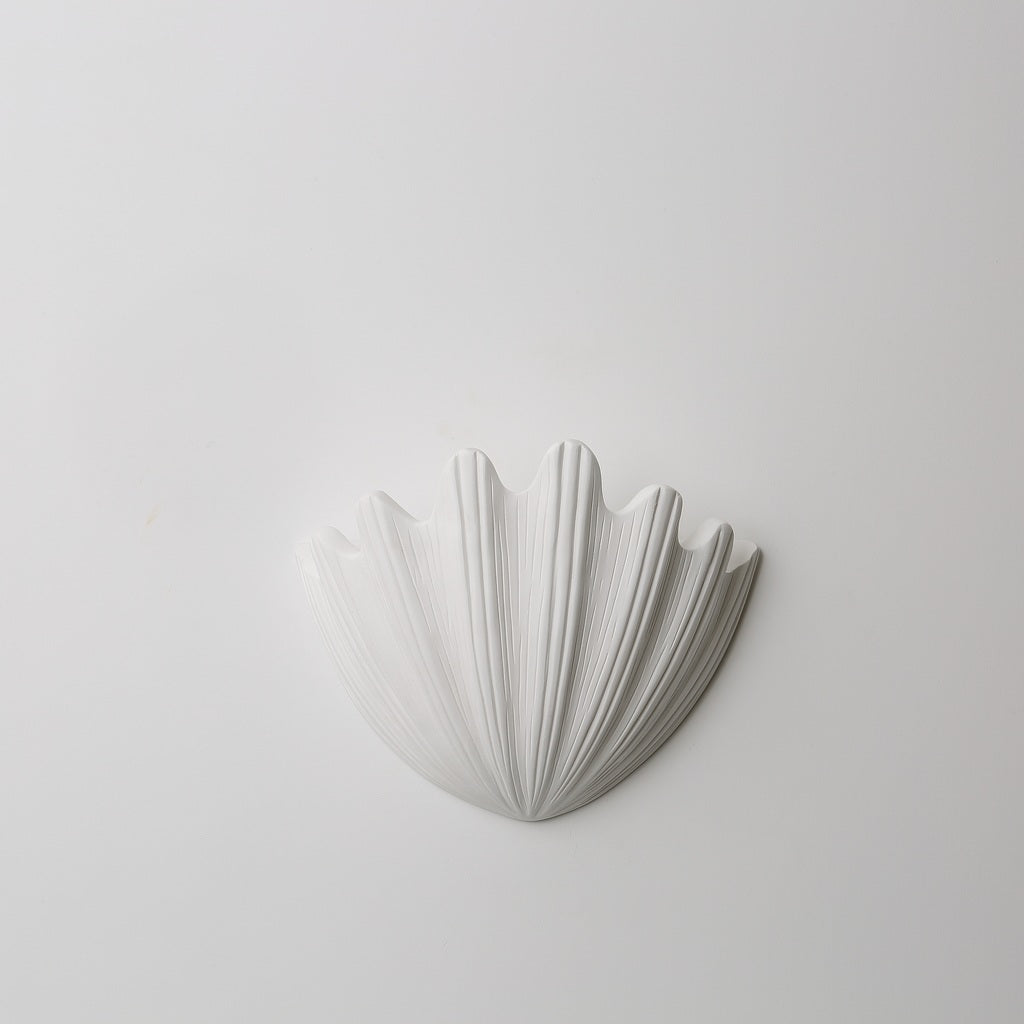 Modern Ribbed Shell Wall Sconce - 10 07-real-square-4F6A1657