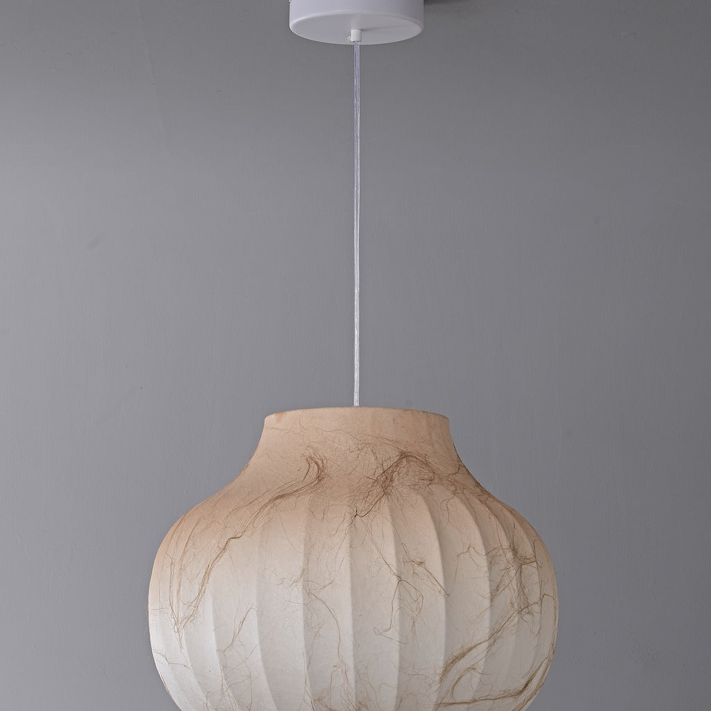 Modern Ribbed Silk Globe Pendant Light - 12 07-real-square-6-9-9
