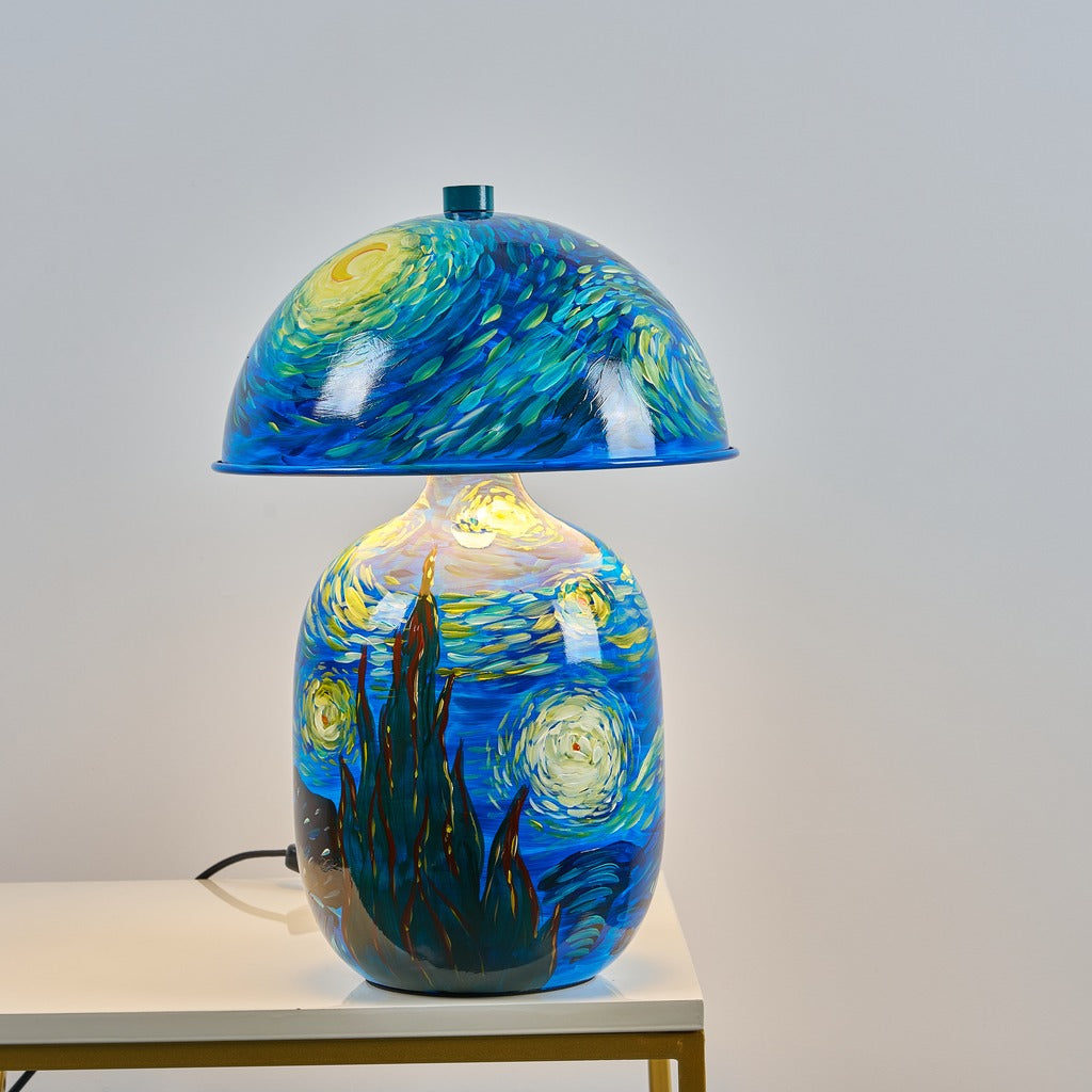 Modern Patterned Mushroom Table Lamp - 14 07-real-square-88880190-3