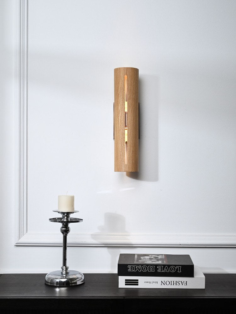 Modern Solid Wood LED Wall Sconce - 07 07-scene-solid-wood-led-wall-sconce-corridor