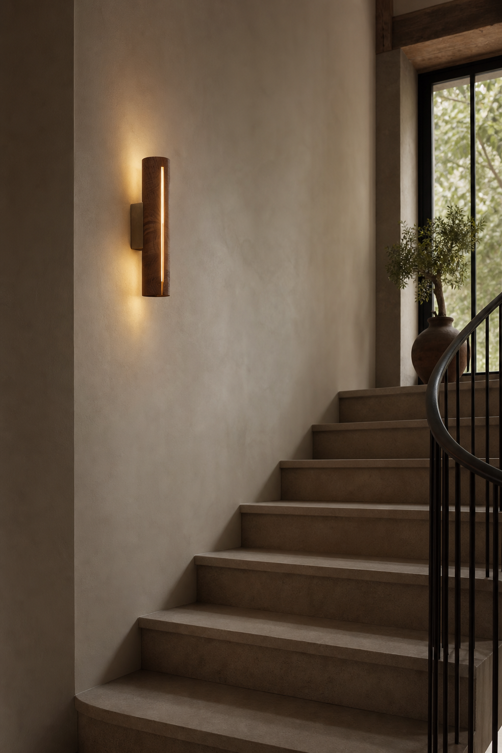 Modern Solid Wood LED Wall Sconce - product image 05