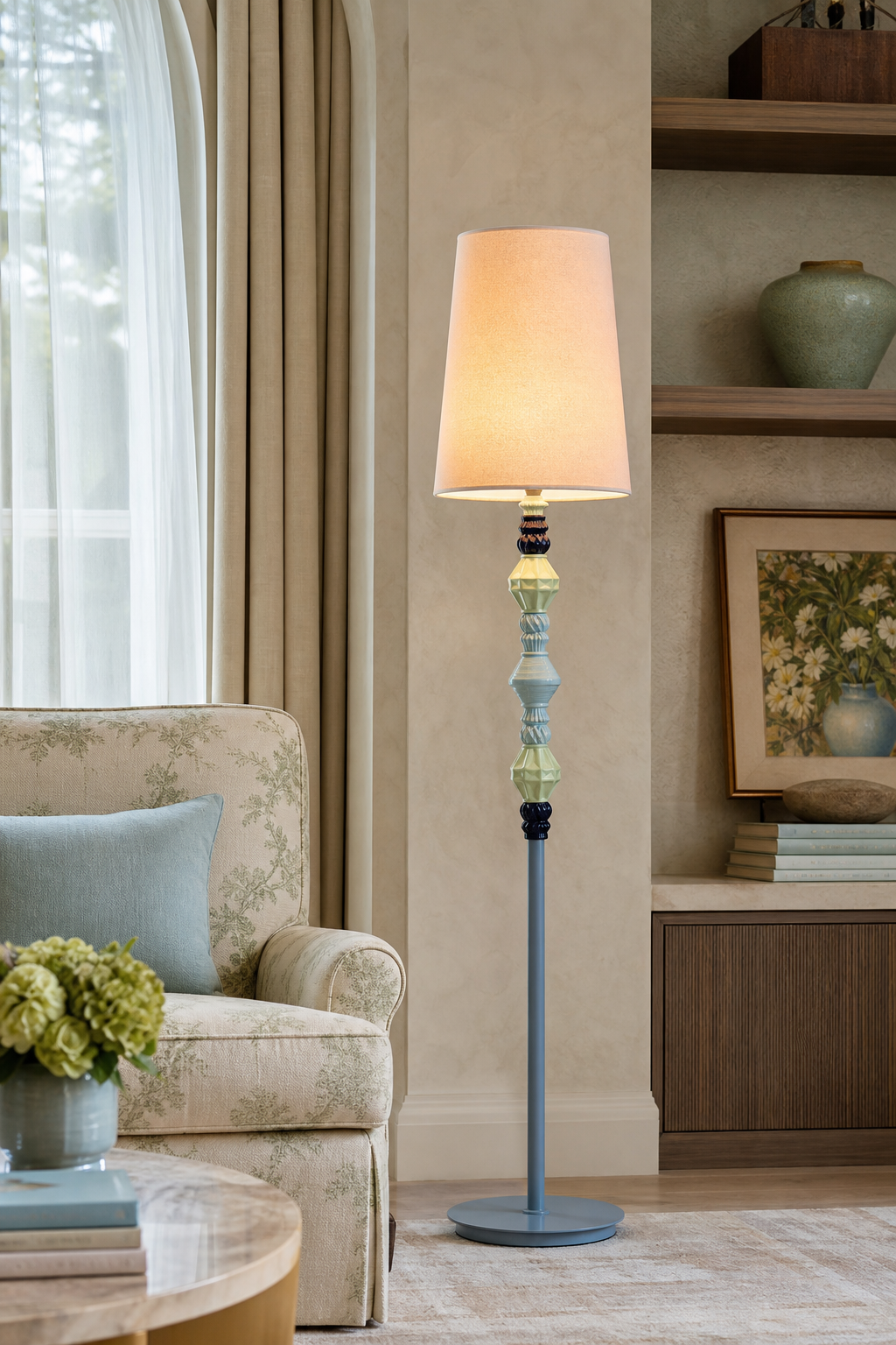 Colorful Ceramic Floor Lamp boutique suite