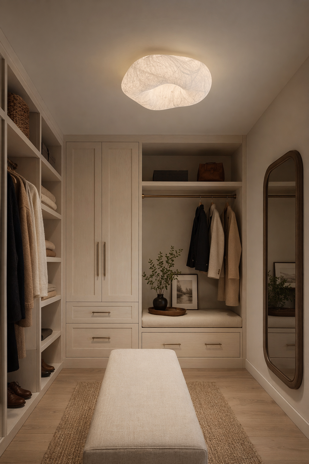 Handmade Mulberry Silk Cloud Ceiling Light in White - product image 07
