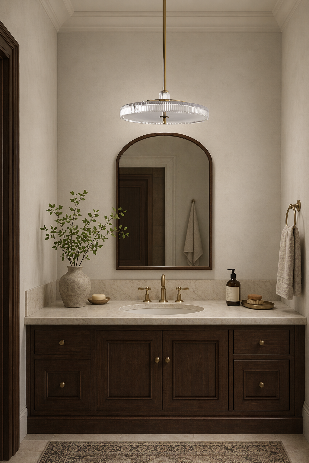 Modern Crystal Glass Drum Pendant Light - product image 06