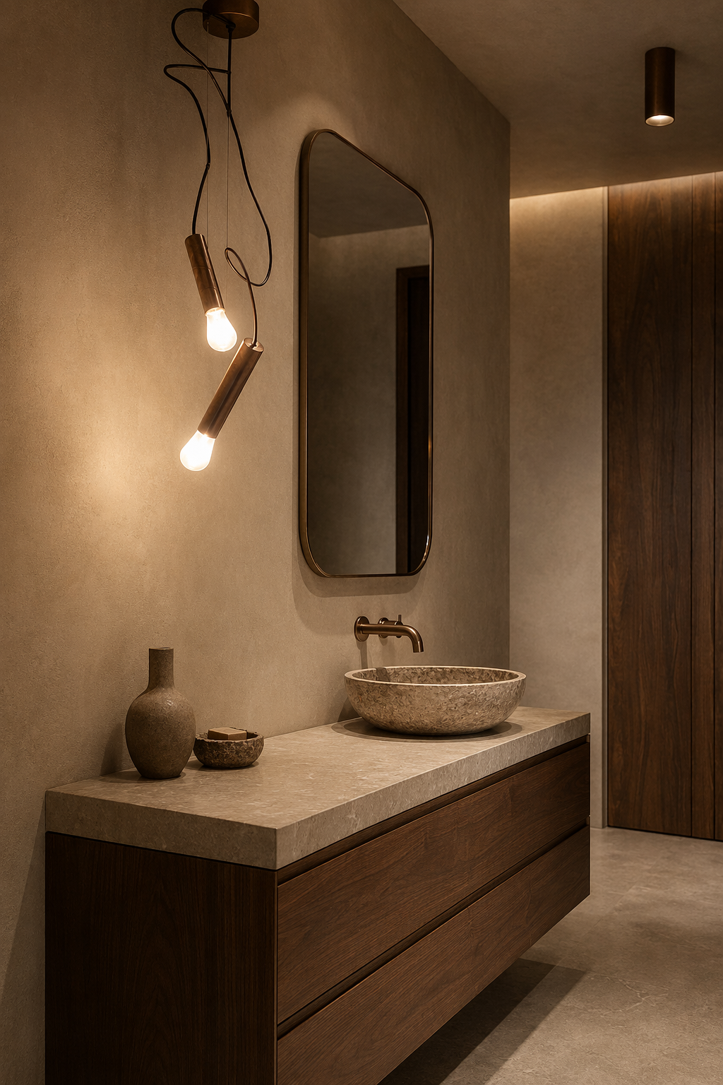Modern Copper Tube LED Pendant Light - 08 08-dry-bathroom-vanity.png