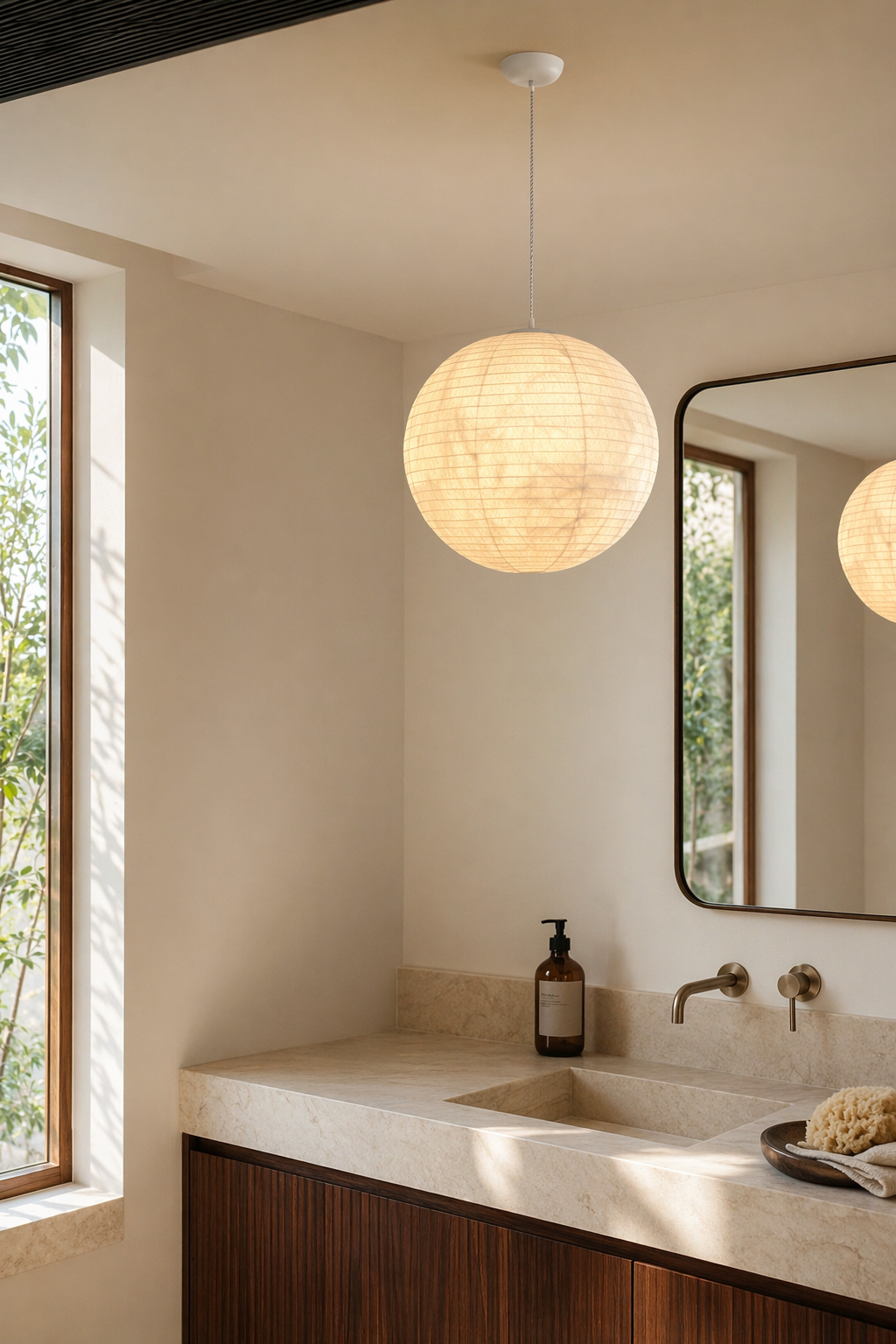 Modern Silk Globe Pendant Light - generated workflow 08 08-dry-vanity-daylight